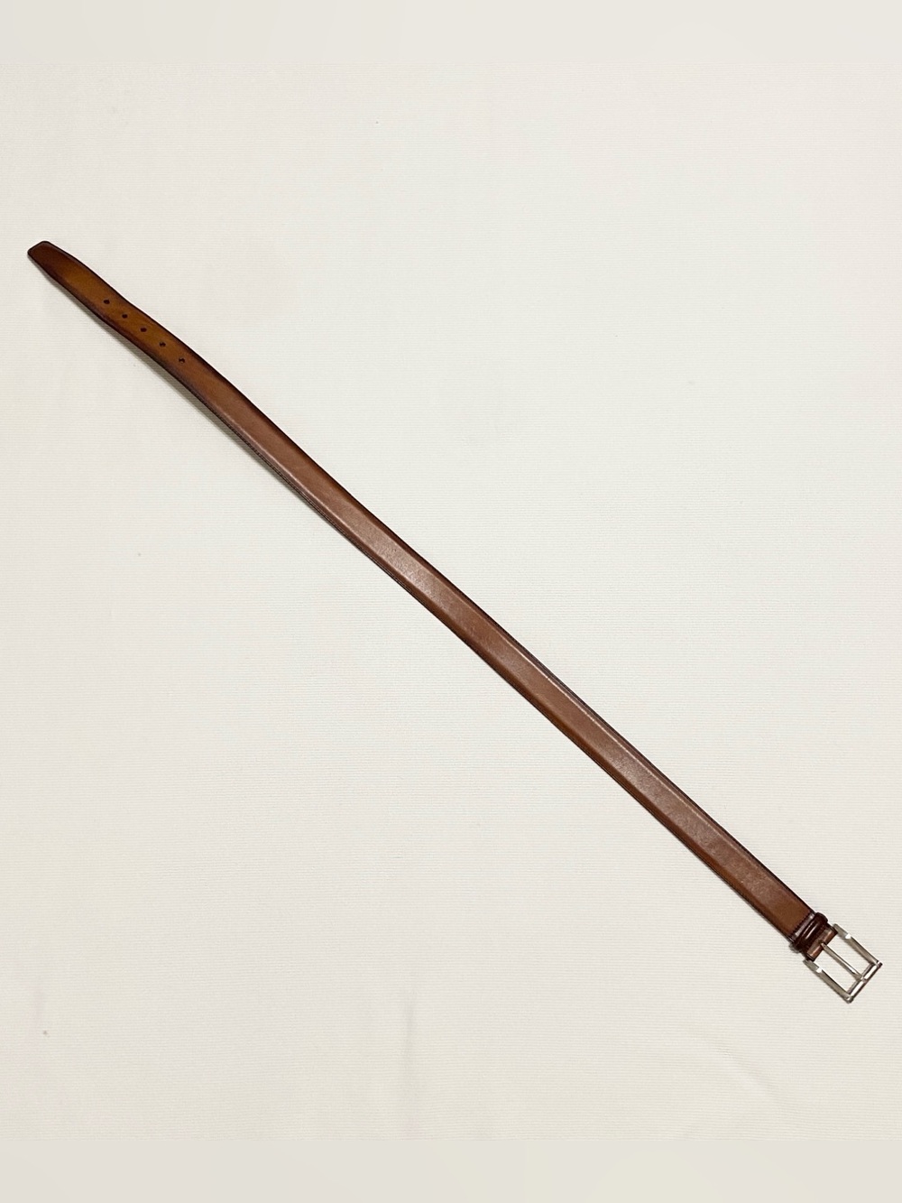 Magnanni Spain Cognac Brown Leather Men's Belt - Picture 2 of 5